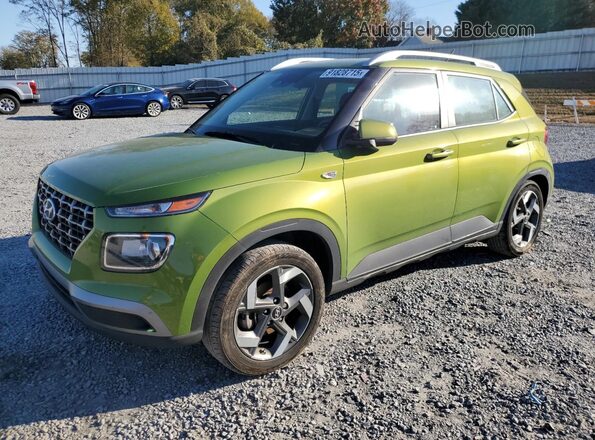 KMHRC8A32RU301487 2024 HYUNDAI VENUE Зеленый Передняя левая четверть