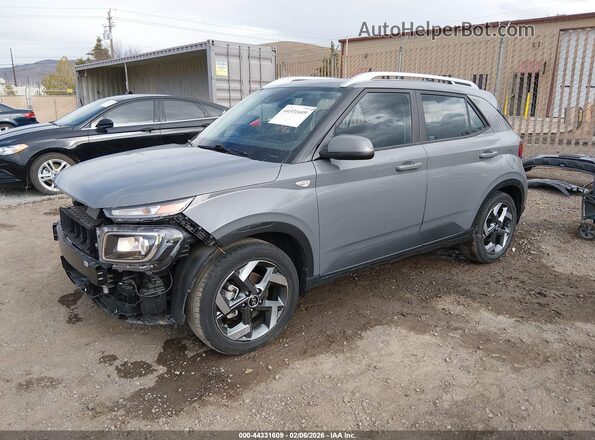 KMHRC8A33NU206141 2022 HYUNDAI VENUE Серый Передняя левая четверть