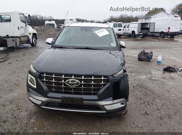 KMHRC8A35MU095249 2021 HYUNDAI VENUE Синий Вид задней части салона
