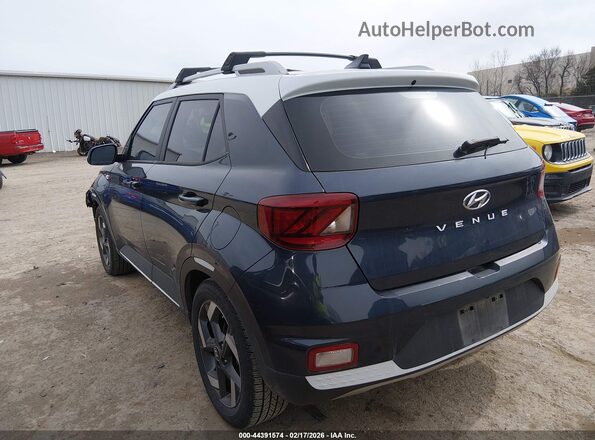 KMHRC8A37MU095432 2021 HYUNDAI VENUE Синий Задняя левая четверть