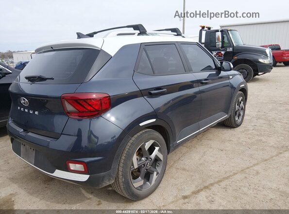 KMHRC8A37MU095432 2021 HYUNDAI VENUE Синий Задняя правая четверть