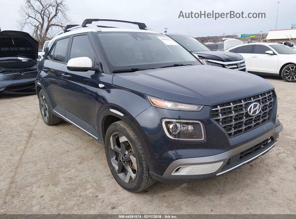 KMHRC8A37MU095432 2021 HYUNDAI VENUE Синий Передняя правая четверть