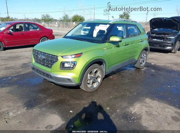 KMHRC8A3XMU075157 2021 HYUNDAI VENUE Green Передня ліва чверть