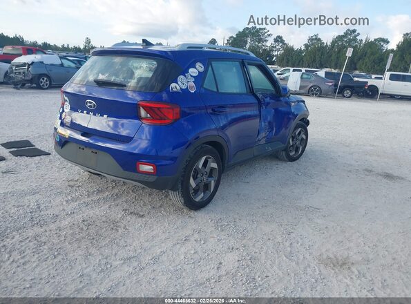 KMHRC8A3XMU118699 2021 HYUNDAI VENUE Blue Rear right
