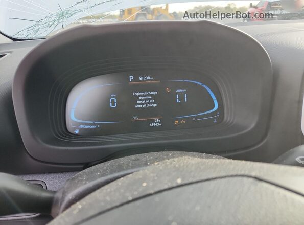 KMHRC8A3XPU223490 2023 HYUNDAI VENUE Белый Вид щитка приборов