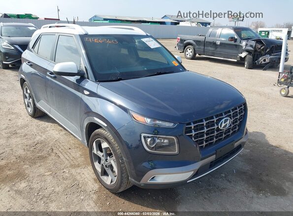KMHRC8A3XRU325486 2024 HYUNDAI VENUE Blue Przód prawy