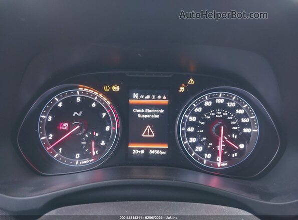 KMHT36AH0LU003825 2020 HYUNDAI VELOSTER N Red Вид задніх сидінь