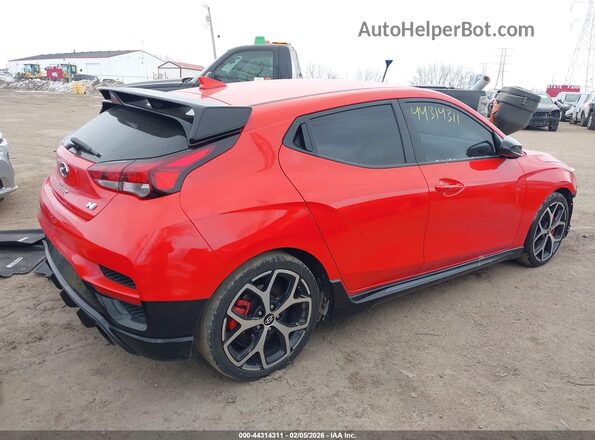 KMHT36AH0LU003825 2020 HYUNDAI VELOSTER N Red Задня права чверть