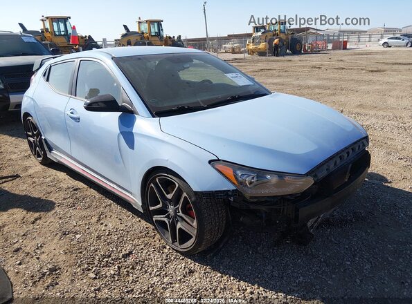 KMHT36AH3KU001906 2019 HYUNDAI VELOSTER Синий Передняя правая четверть