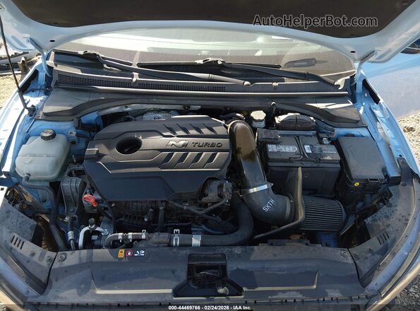 KMHT36AH3KU001906 2019 HYUNDAI VELOSTER Синий Вид сзади