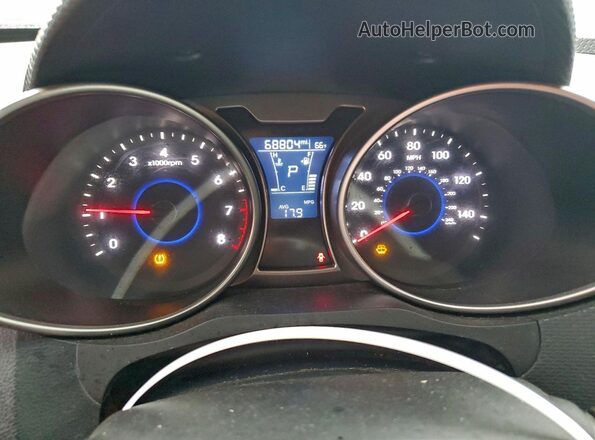 KMHTC6AD0HU305653 2017 HYUNDAI VELOSTER Оранжевый Вид щитка приборов