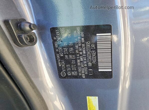 KMHTC6AD0HU310495 2017 HYUNDAI VELOSTER Серый Вид подкапотного пространства