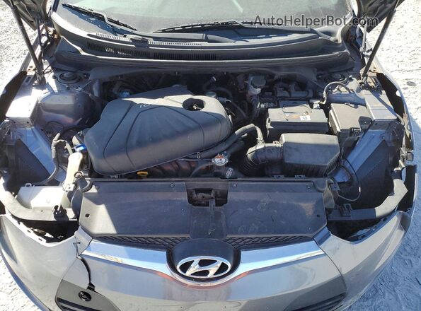 KMHTC6AD0HU310495 2017 HYUNDAI VELOSTER Серый Вид задней части салона