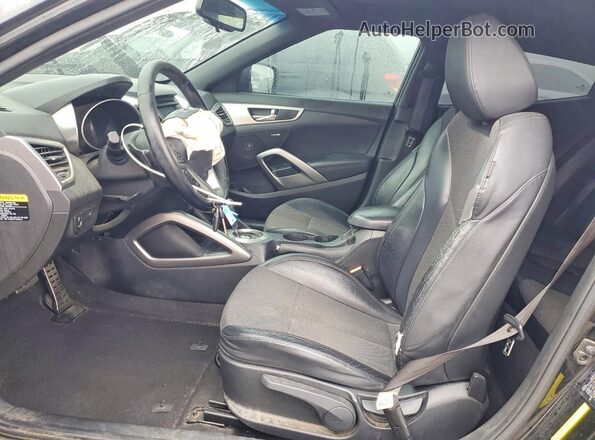 KMHTC6AD1GU248426 2016 HYUNDAI VELOSTER Черный Вид салона спереди