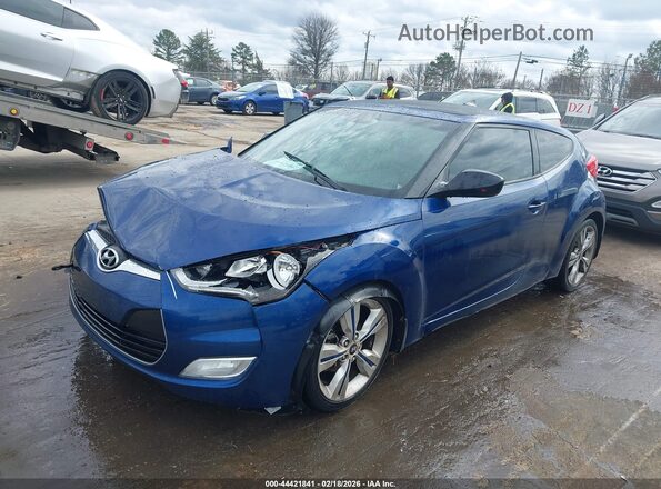 KMHTC6AD2HU320879 2017 HYUNDAI VELOSTER Blue Front left