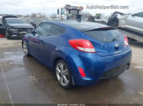 KMHTC6AD2HU320879 2017 HYUNDAI VELOSTER Blue Rear left