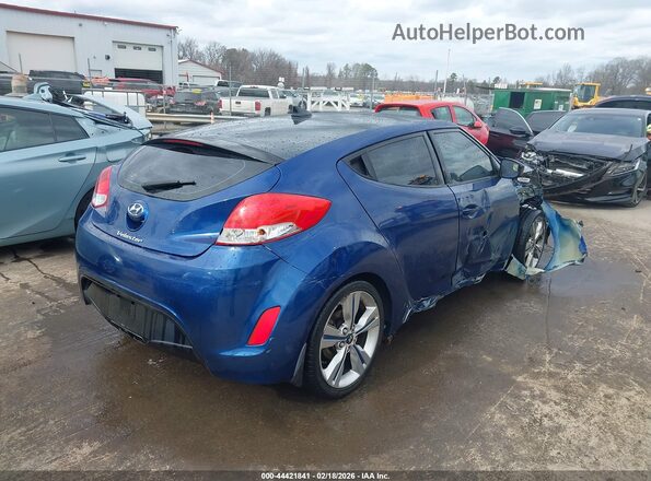 KMHTC6AD2HU320879 2017 HYUNDAI VELOSTER Blue Rear right