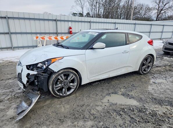 KMHTC6AD5HU317068 2017 HYUNDAI VELOSTER Белый Передняя левая четверть