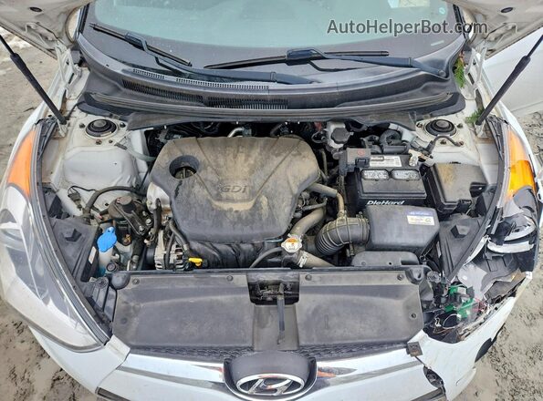 KMHTC6AD5HU317068 2017 HYUNDAI VELOSTER Белый Вид задней части салона