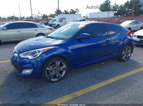 KMHTC6AD7GU260659 2016 HYUNDAI VELOSTER Синий Передняя левая четверть
