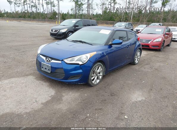 KMHTC6AD7GU285495 2016 HYUNDAI VELOSTER Blue Przód lewy