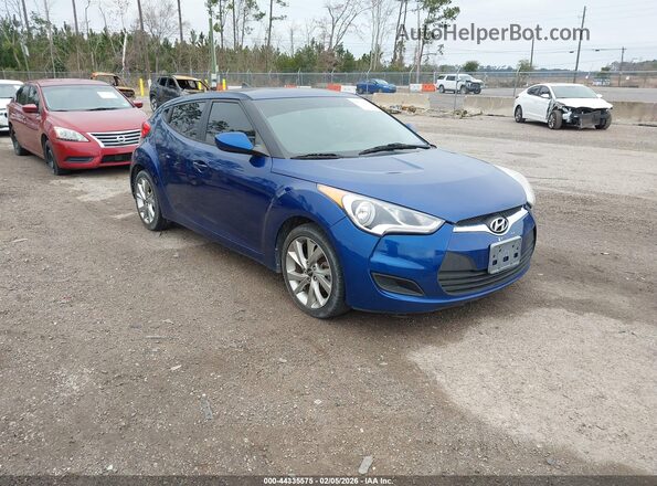 KMHTC6AD7GU285495 2016 HYUNDAI VELOSTER Blue Przód prawy