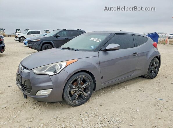 KMHTC6AD7HU323146 2017 HYUNDAI VELOSTER Серый Передняя левая четверть
