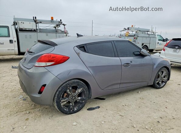 KMHTC6AD7HU323146 2017 HYUNDAI VELOSTER Серый Задняя правая четверть