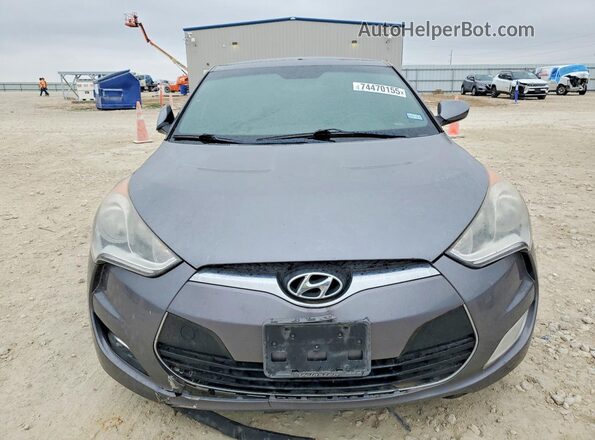 KMHTC6AD7HU323146 2017 HYUNDAI VELOSTER Серый Вид спереди