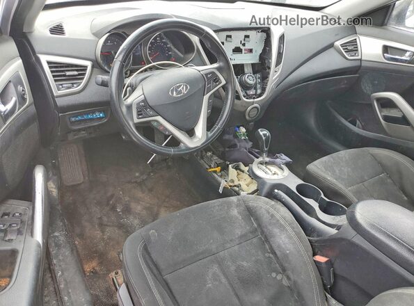 KMHTC6AD8HU309742 2017 HYUNDAI VELOSTER Серебряный Вид панели приборов
