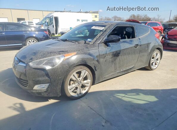 KMHTC6AD9HU322869 2017 HYUNDAI VELOSTER Черный Передняя левая четверть