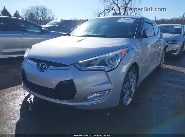 KMHTC6AD9HU324086 2017 HYUNDAI VELOSTER Серебряный Передняя левая четверть