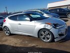 2017 Hyundai Veloster Value Edition Серебряный vin: KMHTC6AD9HU324086