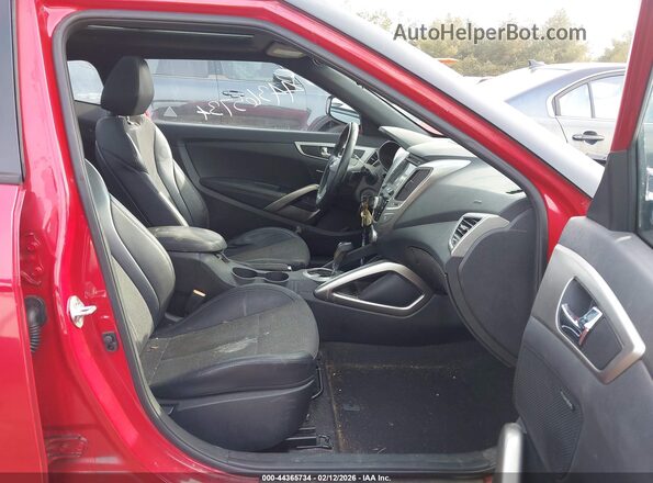KMHTC6ADXGU263605 2016 HYUNDAI VELOSTER Red წინა სალონის ხედი
