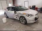 2017 Hyundai Veloster Value Edition Silver vin: KMHTC6ADXHU317440