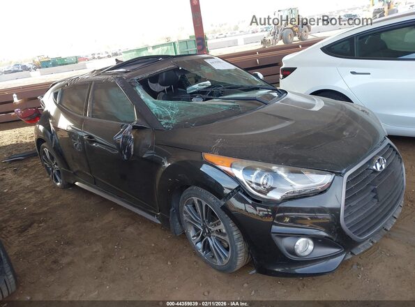 KMHTC6AE9GU292845 2016 HYUNDAI VELOSTER Черный Вид спереди