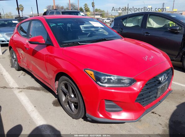 KMHTG6AF2KU018148 2019 HYUNDAI VELOSTER Red Передня права чверть