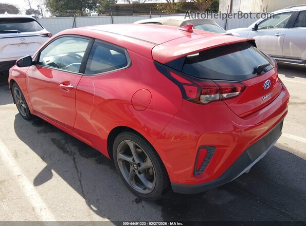 KMHTG6AF2KU018148 2019 HYUNDAI VELOSTER Red Задня ліва чверть