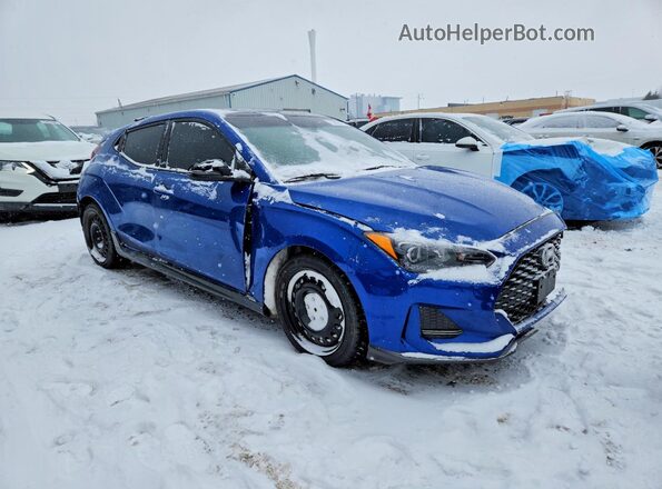KMHTH6AB3KU004625 2019 HYUNDAI VELOSTER Синий Передняя правая четверть