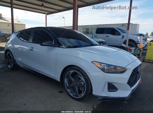KMHTH6AB3KU009498 2019 HYUNDAI VELOSTER Белый Передняя правая четверть