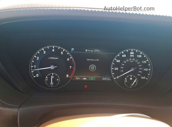 KMTF34PA9LU075768 2020 GENESIS G90 Черный Вид щитка приборов