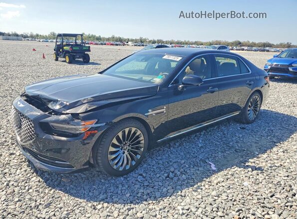KMTF34PA9LU075768 2020 GENESIS G90 Черный Передняя левая четверть