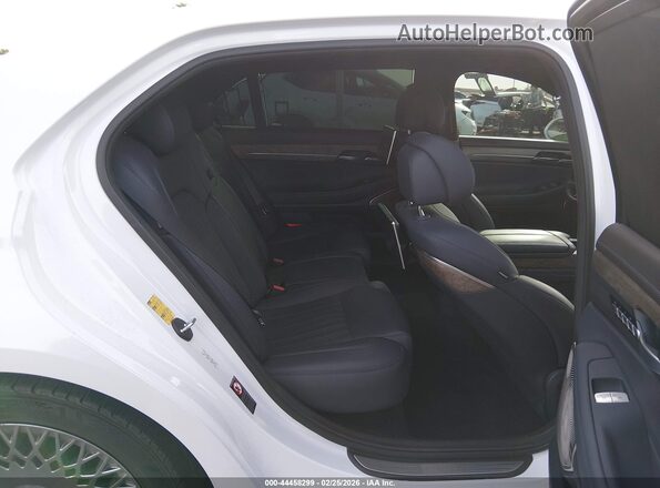 KMTF54PH2LU080821 2020 GENESIS G90 White Vista de la etiqueta del VIN