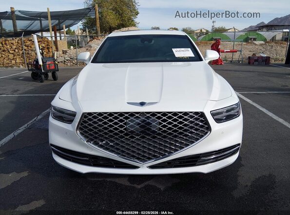 KMTF54PH2LU080821 2020 GENESIS G90 White Vista del cuadro de instrumentos
