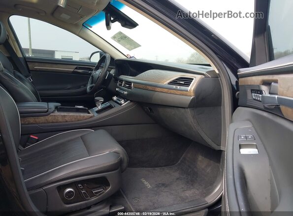 KMTF54PH8LU080788 2020 GENESIS G90 Black Вид салону спереду