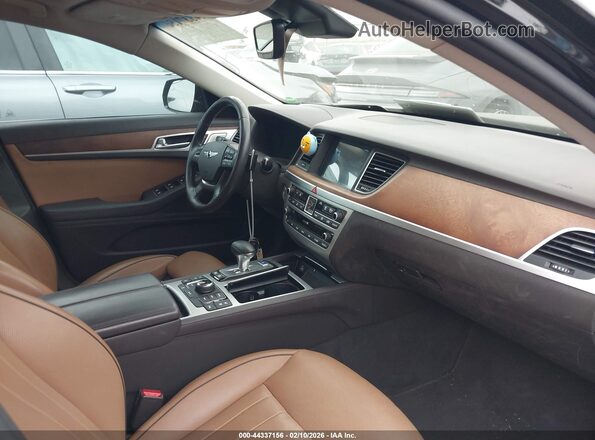 KMTFN4JE3LU331263 2020 GENESIS G80 Черный Вид салона спереди