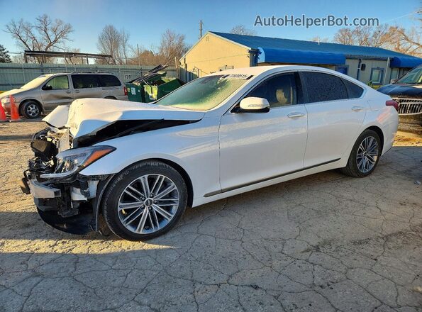 KMTFN4JE4LU337783 2020 GENESIS G80 Белый Передняя левая четверть
