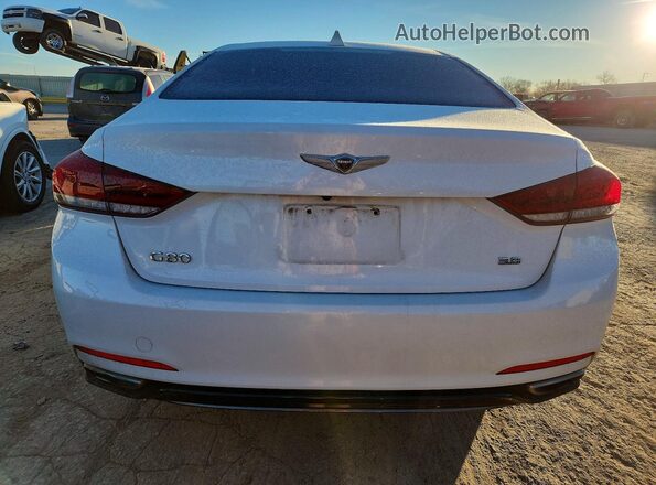KMTFN4JE4LU337783 2020 GENESIS G80 Белый Вид сзади