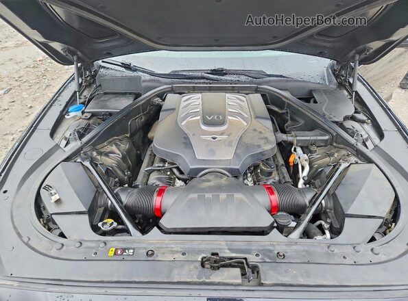 KMTFN4JF5LU334805 2020 GENESIS G80 Black Widok wnętrza z tyłu