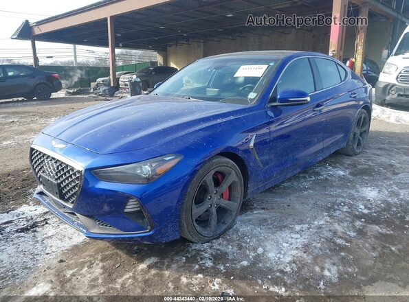 KMTG34LE5LU064182 2020 GENESIS G70 Синий Передняя левая четверть